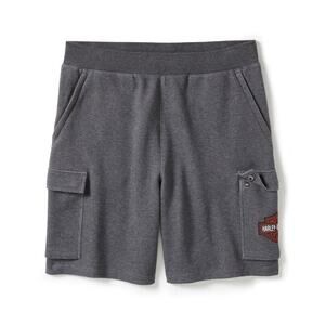 NWT Harley Davidson Essential Fleece Cargo Short in Charcoal Grey Heather sz L
